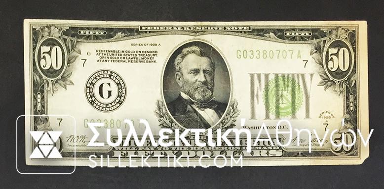 USA 50 Dollar 1928 VF